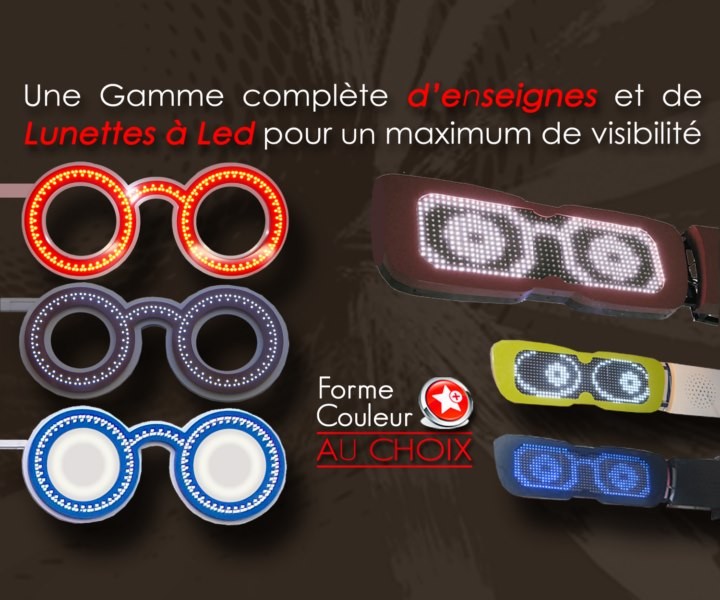 Enseigne lunettes lumineuses